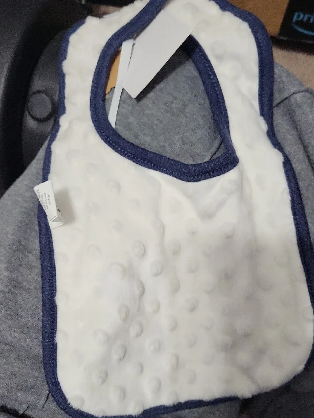 Mud Pie‎ Baby White Bib Babys First Hanukkah